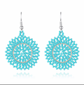Handmade Beaded Turquoise Earrings