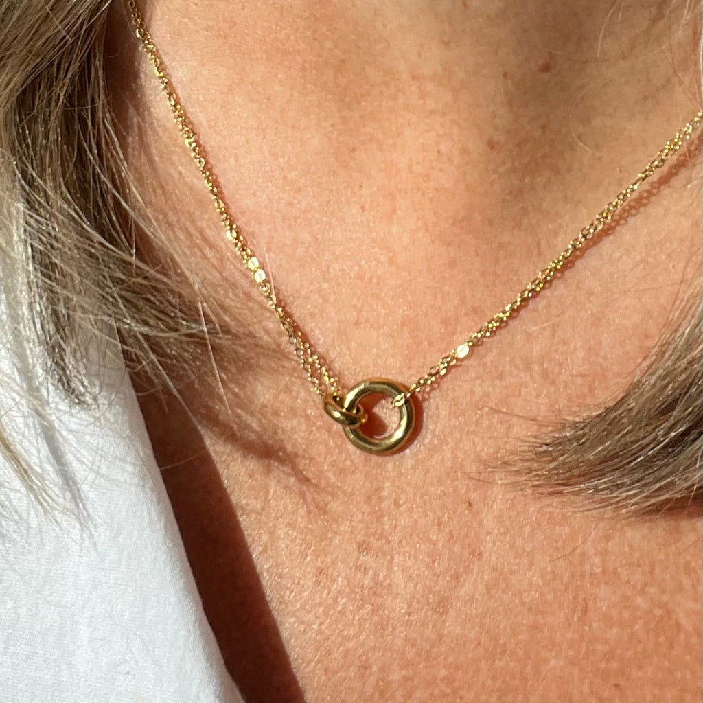 Unity Pendant 14k Gold Plated Necklace