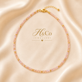 ROSE QUARTZ BEADED NECKLACE
