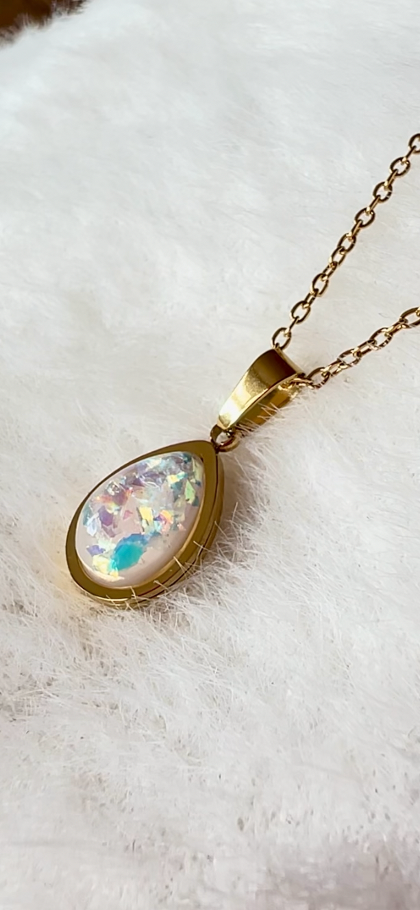 Opal Pendant Necklace