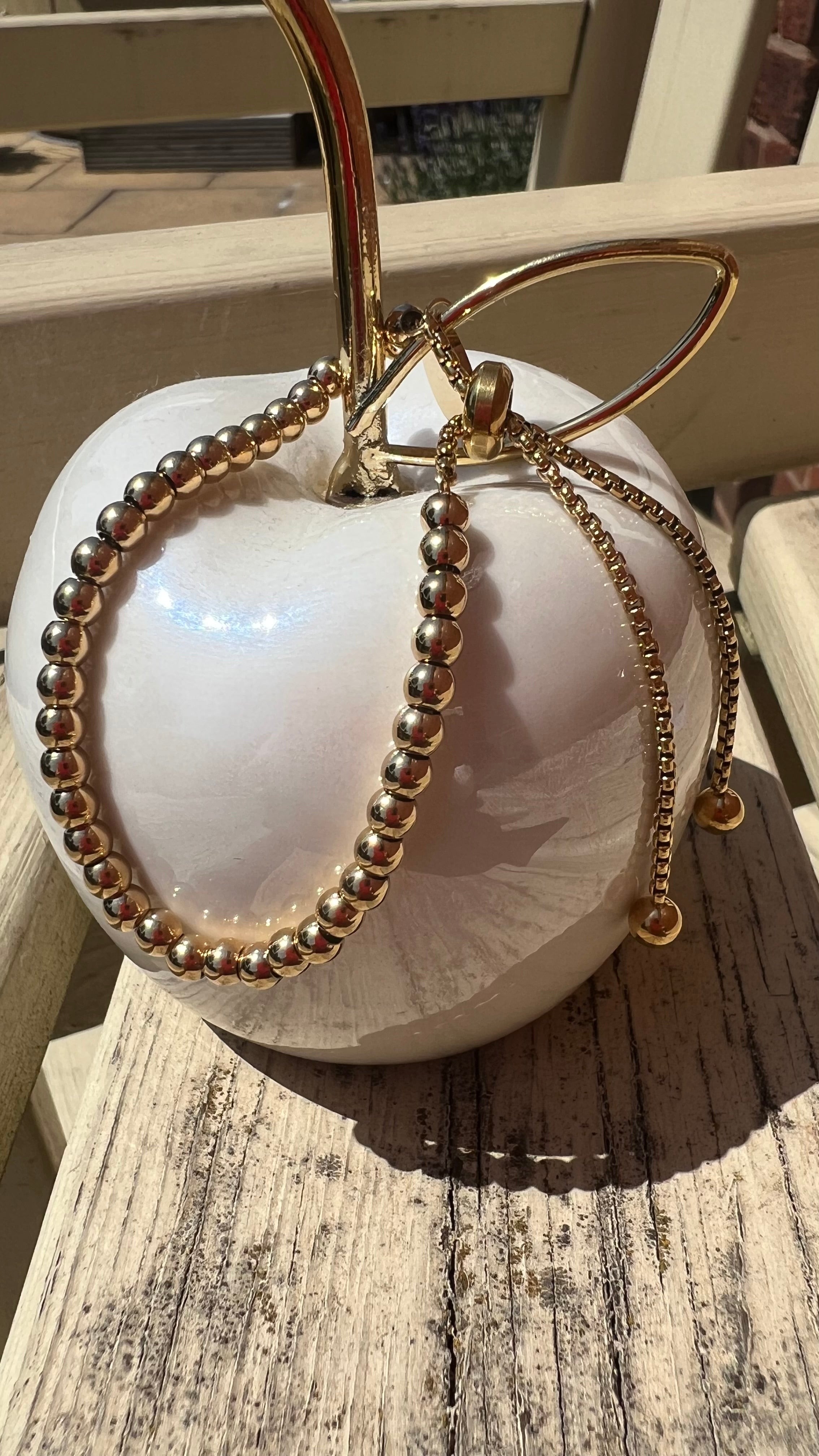 Gold Beaded Bracelet
