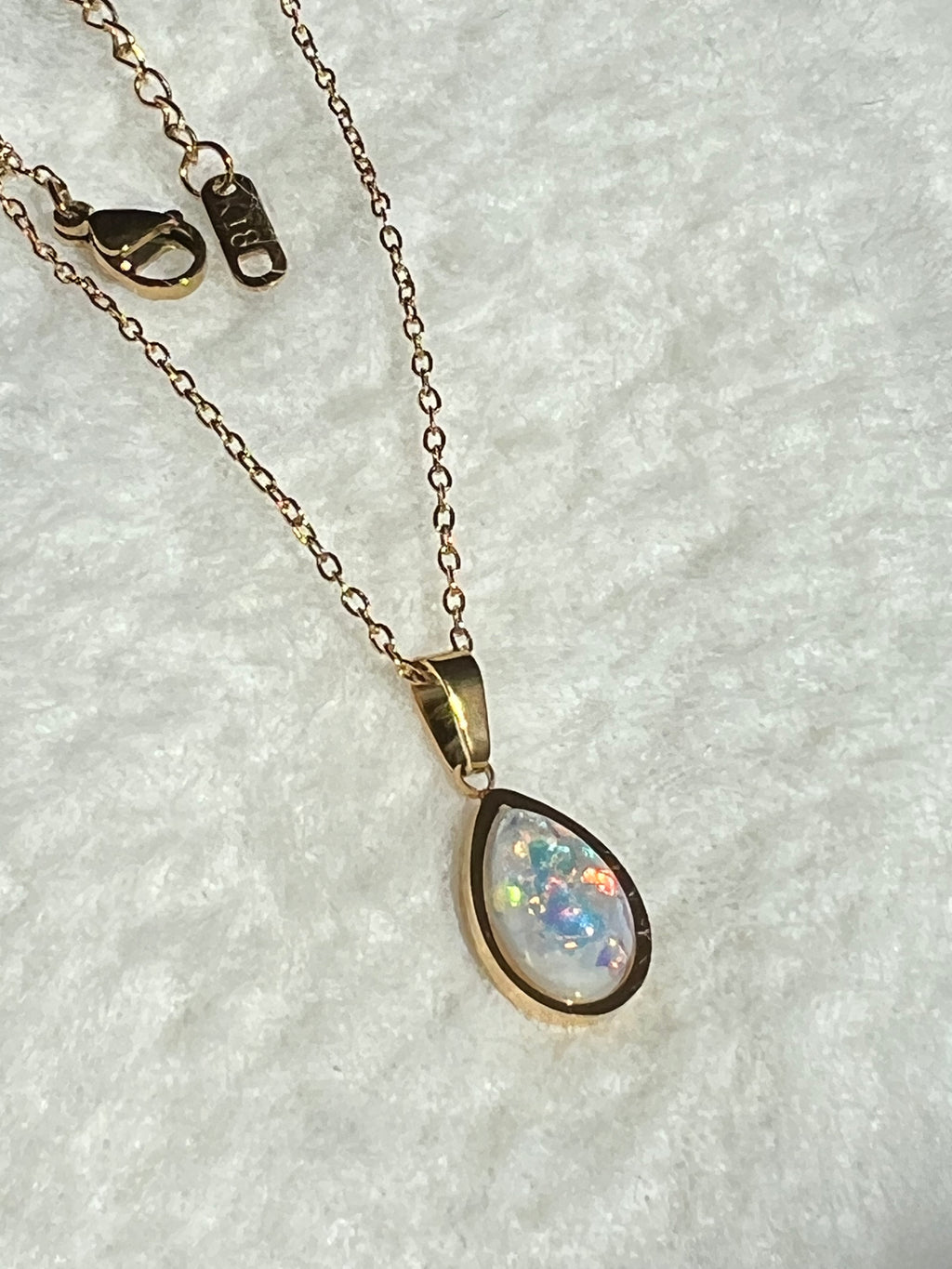 Opal Pendant Necklace