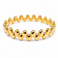 18k Gold Plated Pebble Bangle