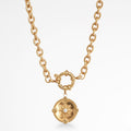 18k Gold Cable Link Necklace