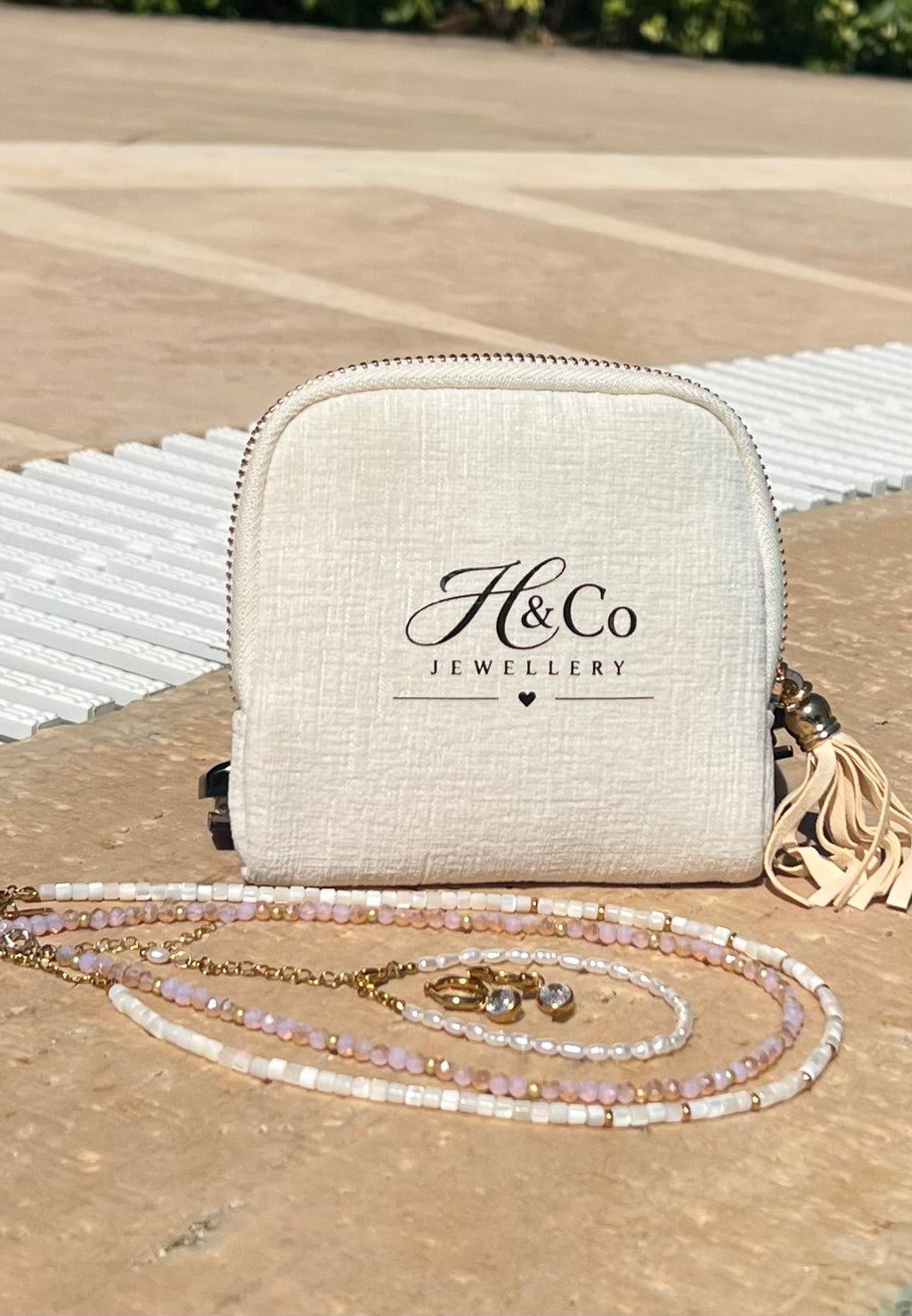Multi-Pocket Travel Jewellery Pouch