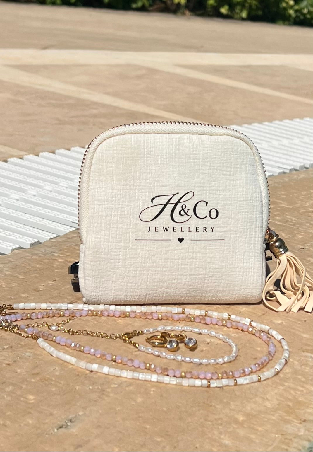 Multi-Pocket Travel Jewellery Pouch