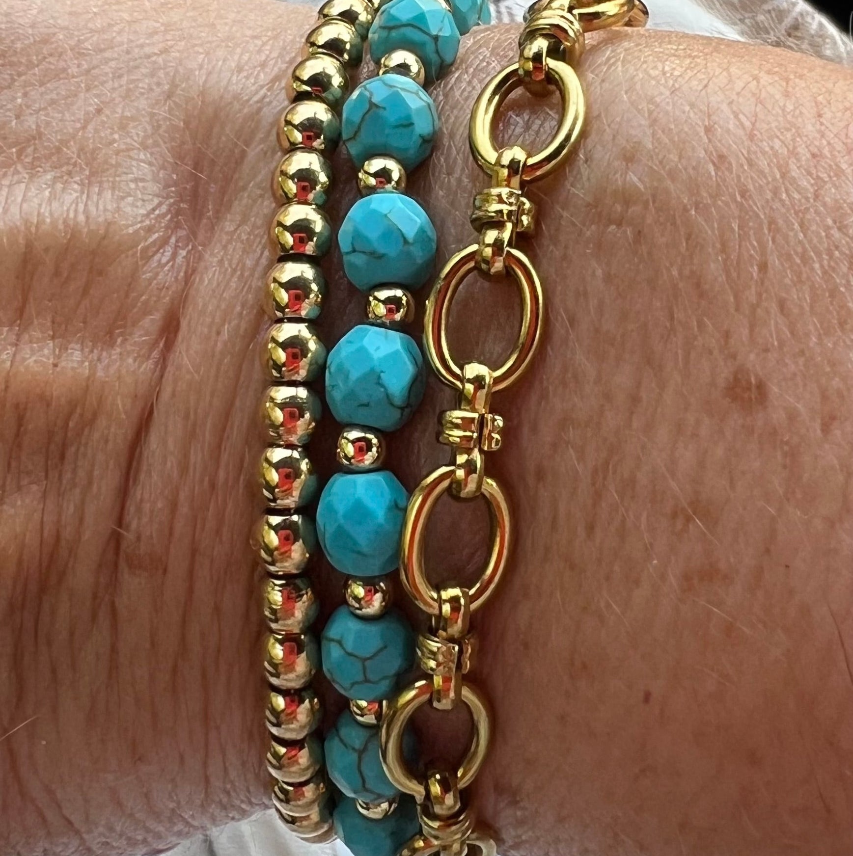 Gold Beaded Bracelet