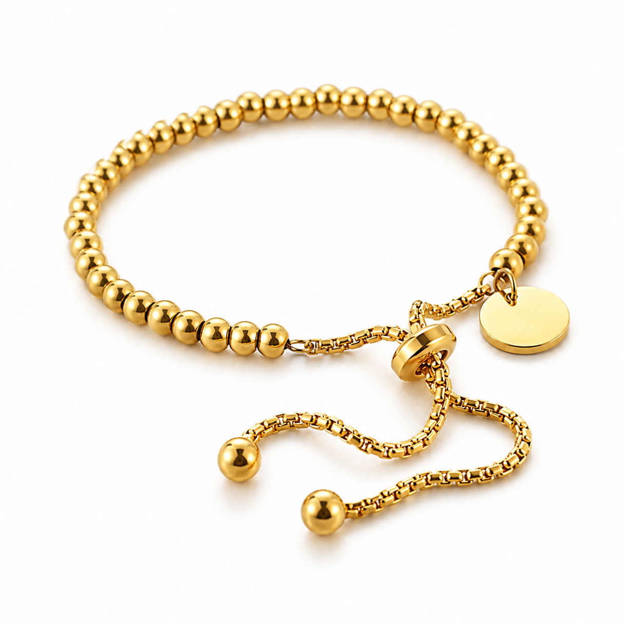 Gold Beaded Bracelet