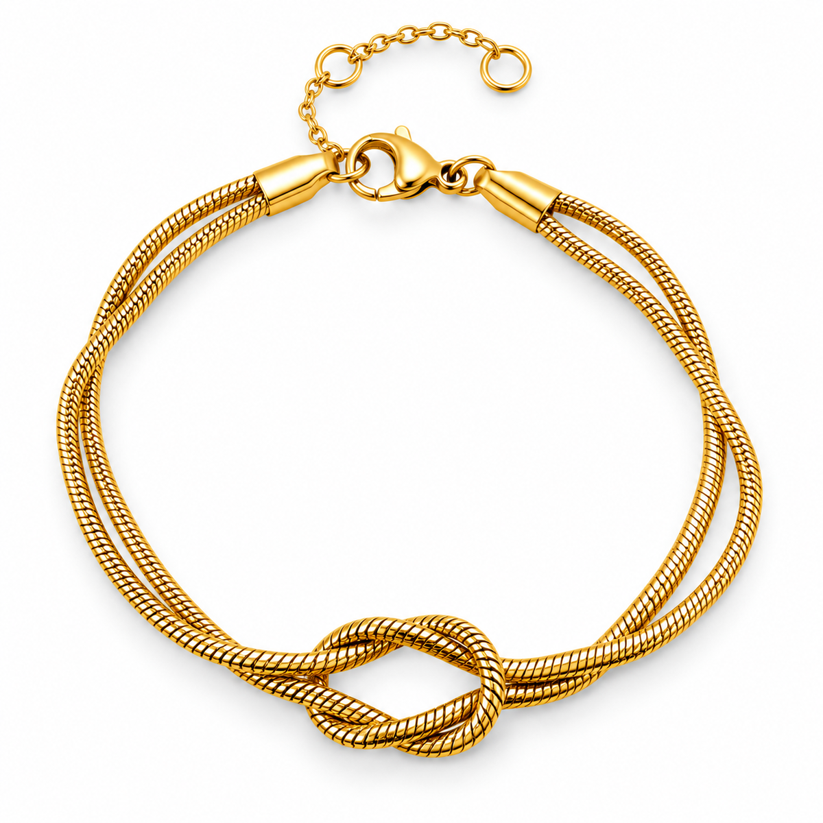 Love Knot Bracelet Gold Plated