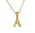 18k Gold Initial Letter Necklace