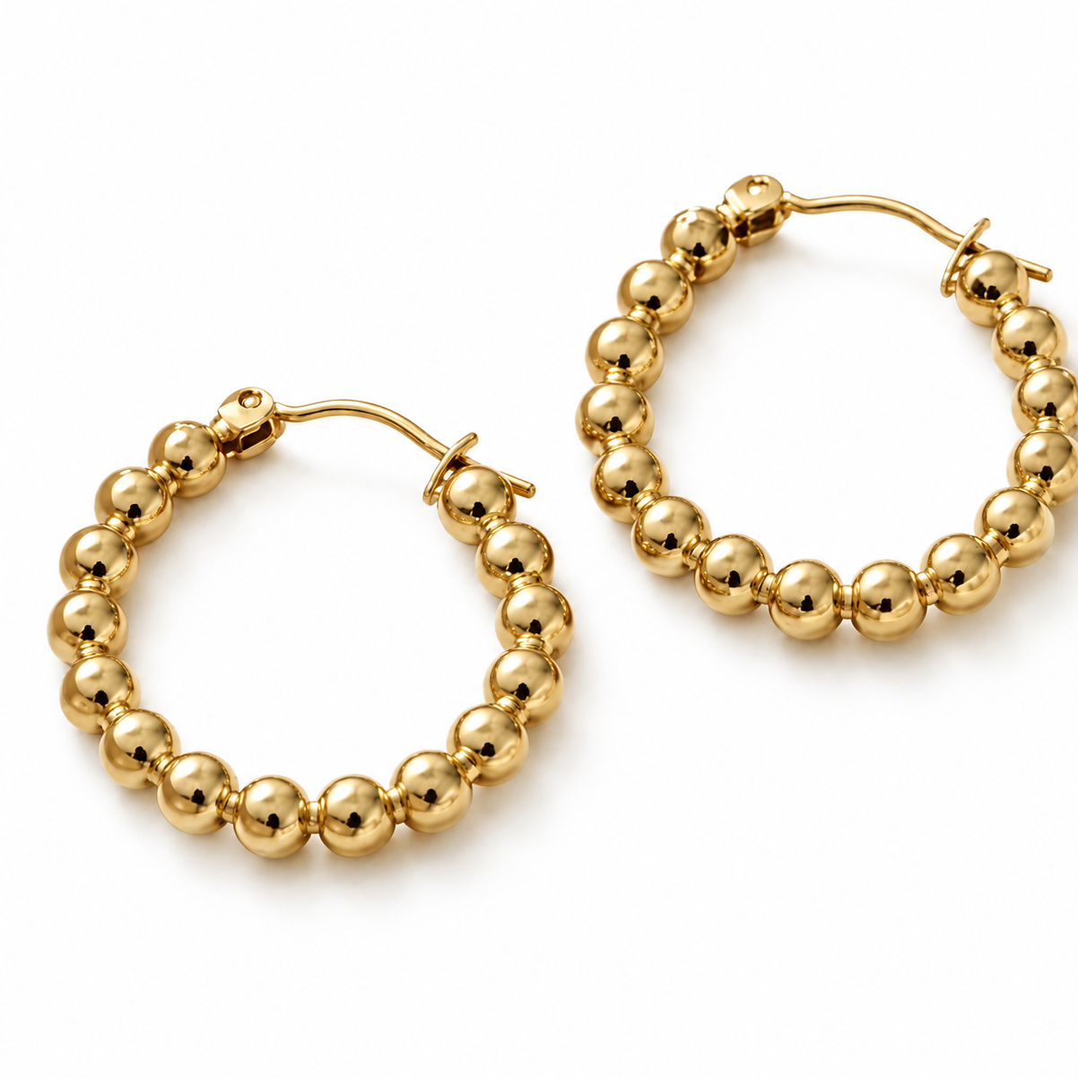 Bobble Hoop Earrings