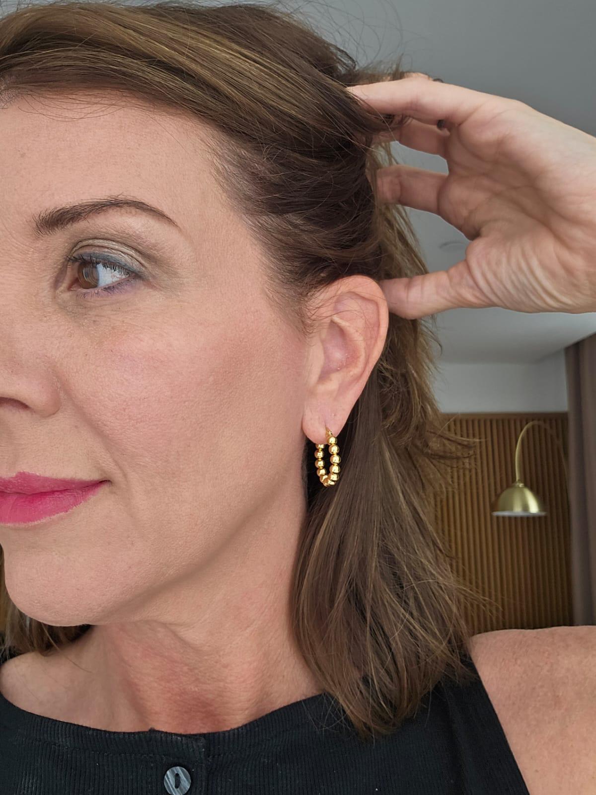 Bobble Hoop Earrings