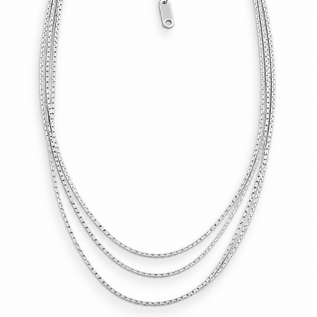 Multi-strand Fine Chain Necklace