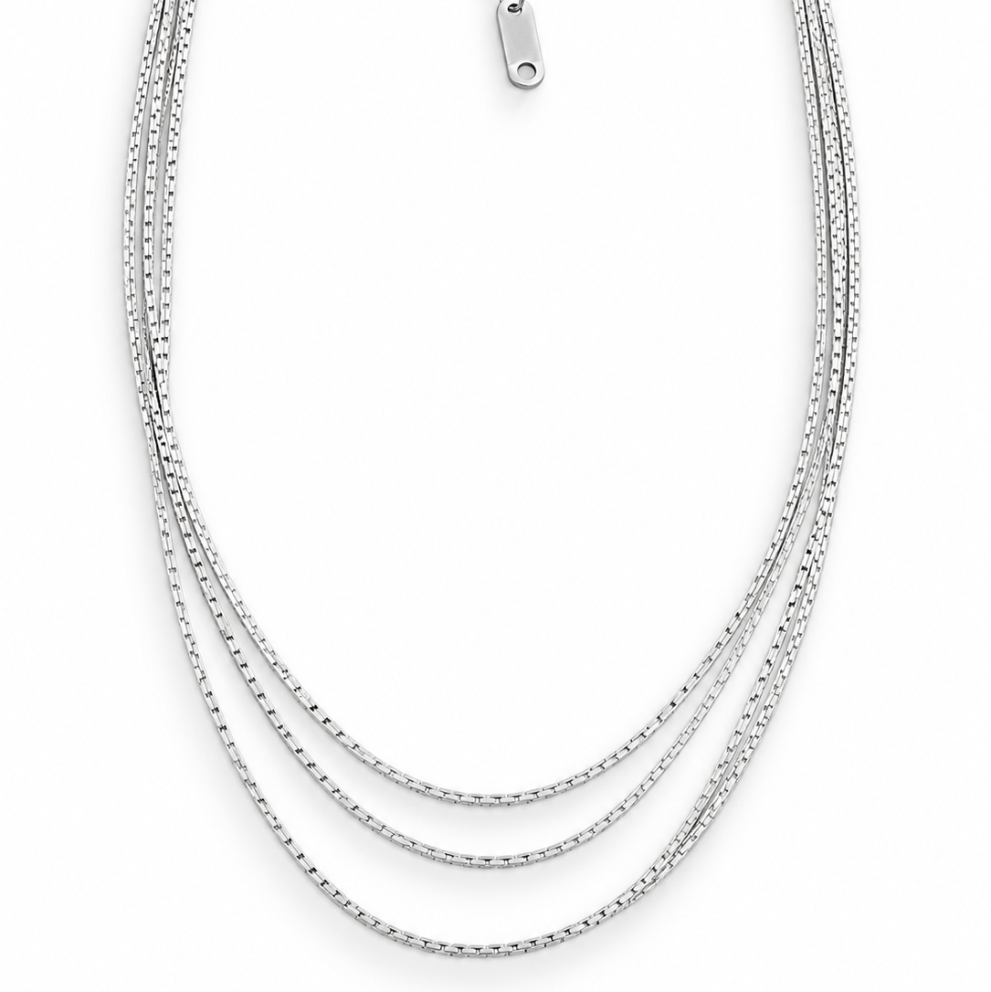 Multi-strand Fine Chain Necklace