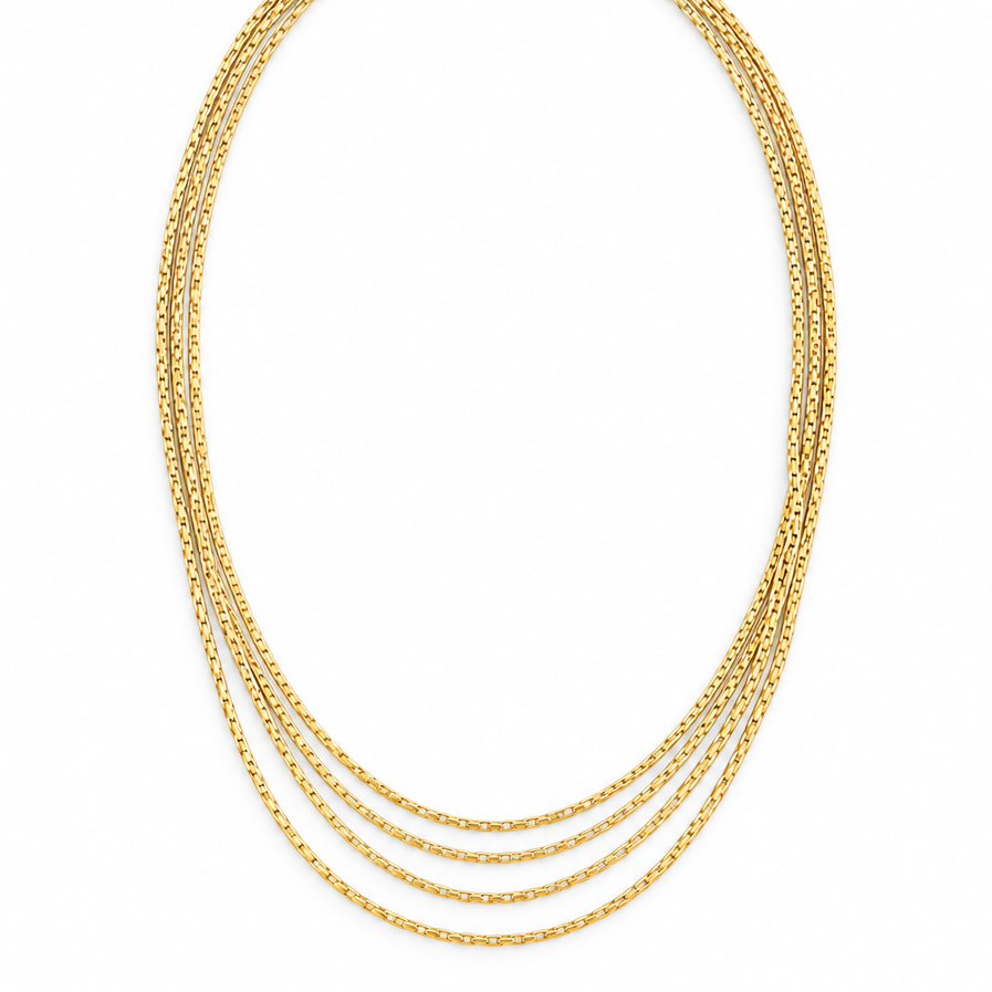 Multi-strand Fine Chain Necklace