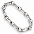 Oval Wide Loop Bracelet 316L Stainless Steel