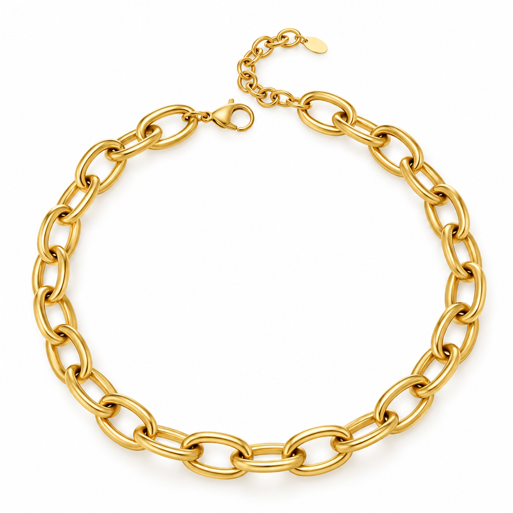 Chunky Cable Link Necklace