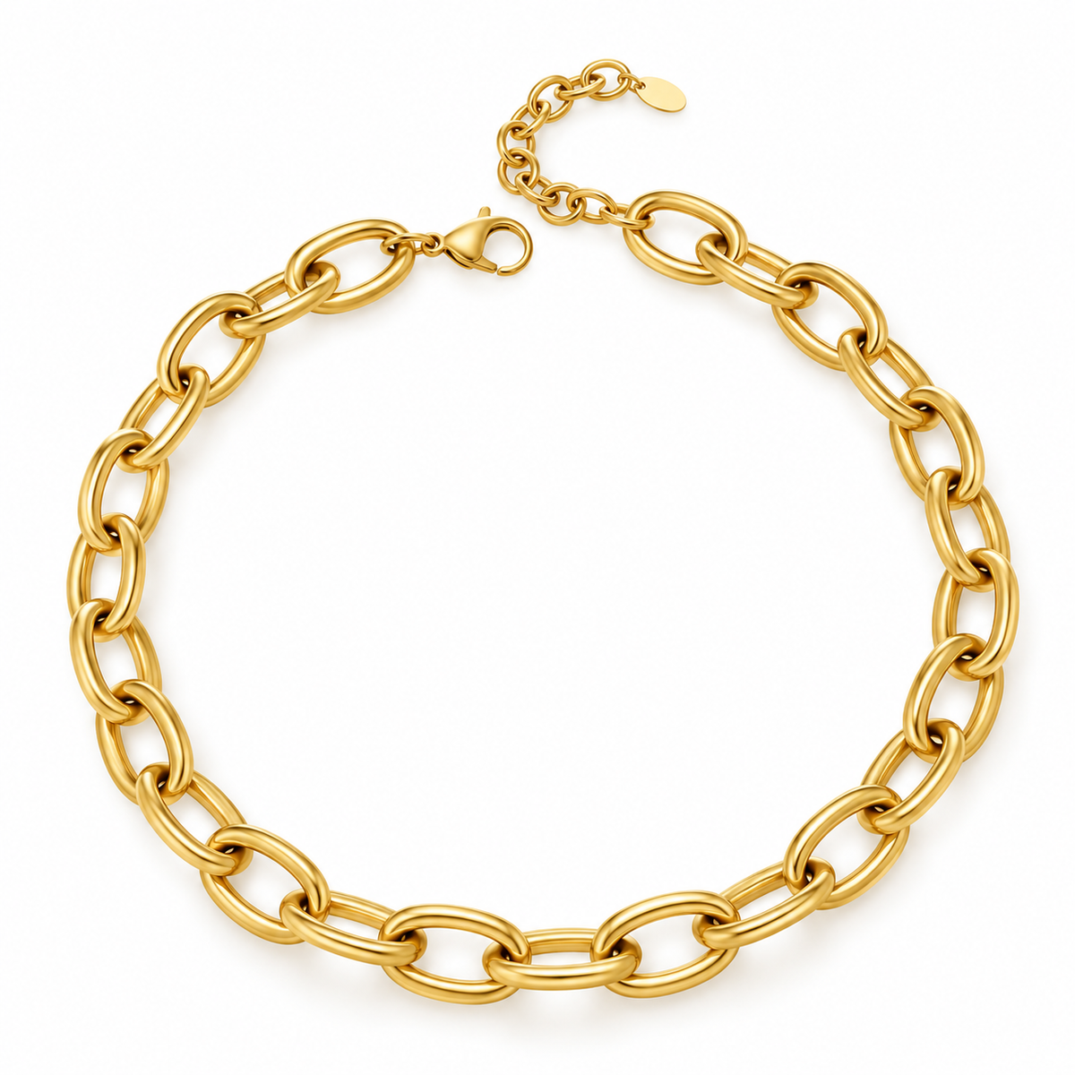 Chunky Cable Link Necklace