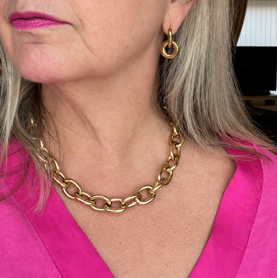 Chunky Cable Link Necklace
