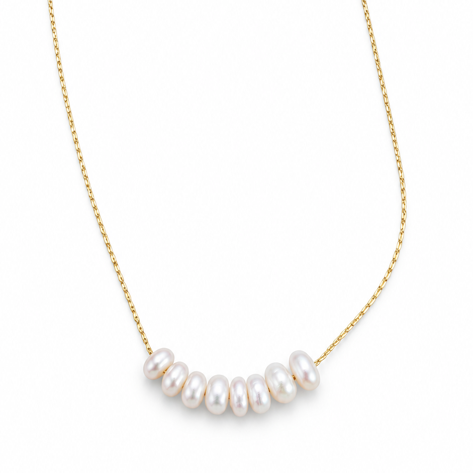 Loose Pearl & Gold Necklace