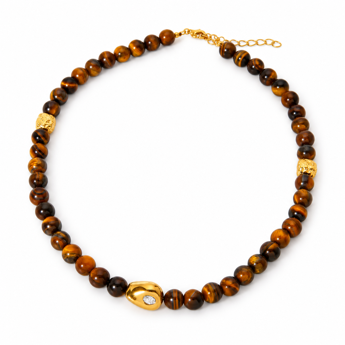 Tiger’s Eye Beaded Necklace