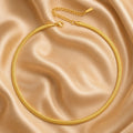 Flat Snake Chain in 18K Gold Plated and Stainless Steel