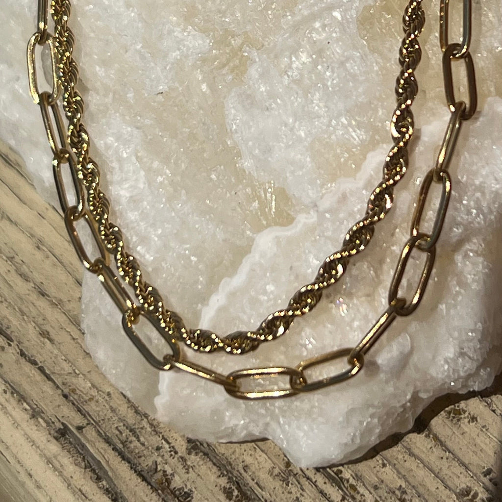 Double Layered Chain Anklet
