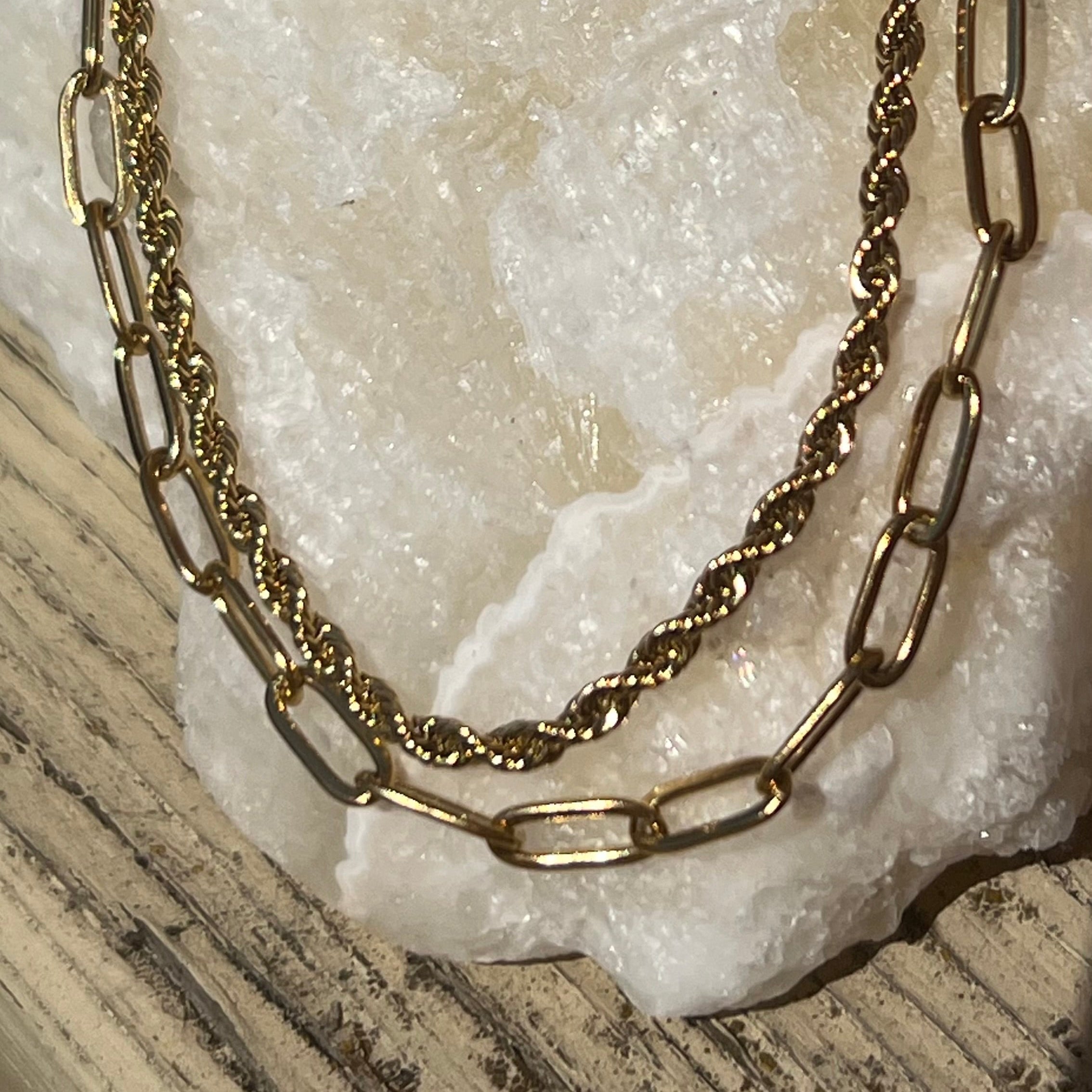 Double Layered Chain Anklet