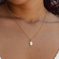 FRESHWATER PEARL AND GOLD BEADED NECKLACE