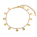 Disc Waterfall Charm Anklet