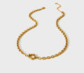 18k Gold Cable Link Necklace